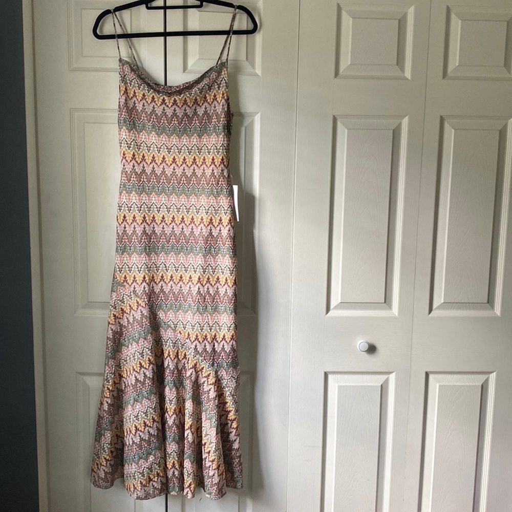NWT Never Fully Dressed Multicolored Knit Midi Dress, Size US 6